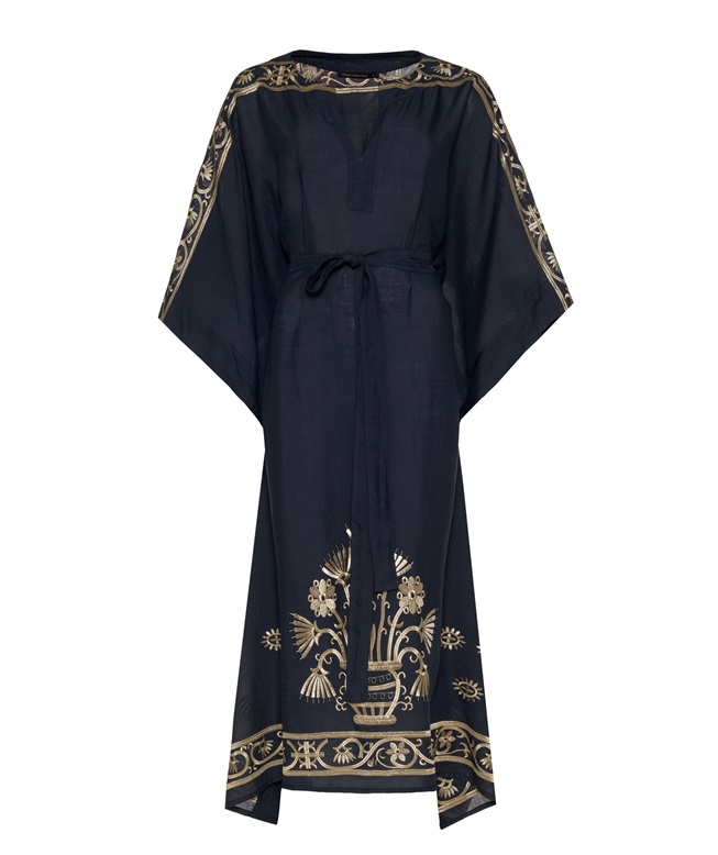 sachin and babi light blue dress Gap Linen Blend Embroidered Halter Maxi Dress