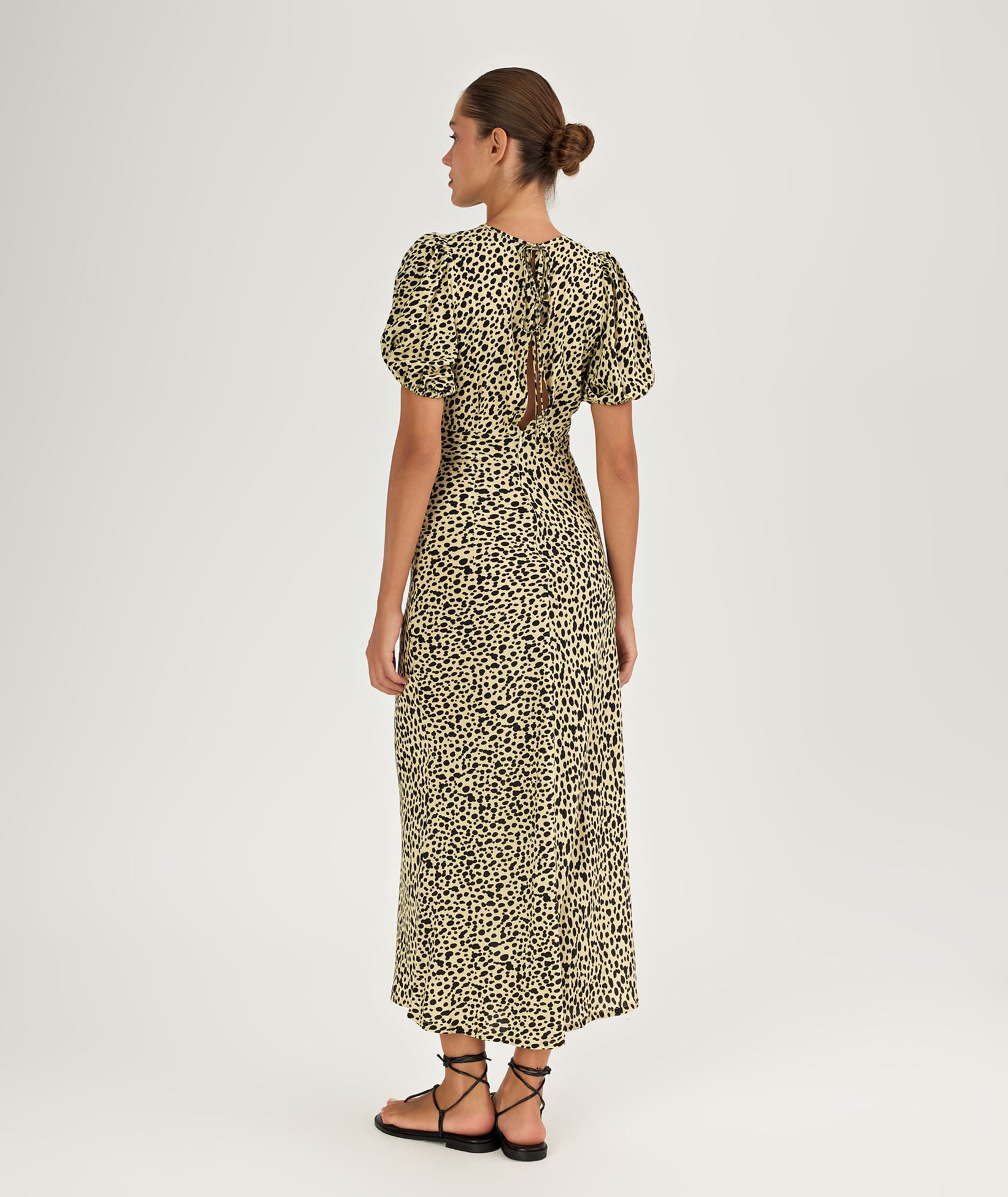 knee length dresses for ladies CHANTAL DRESS - IVORY main image 1
