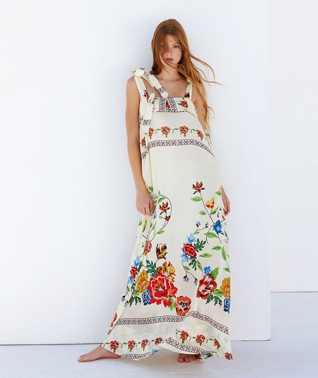 chinese dress ladies Christabel Tiered Maxi Dress