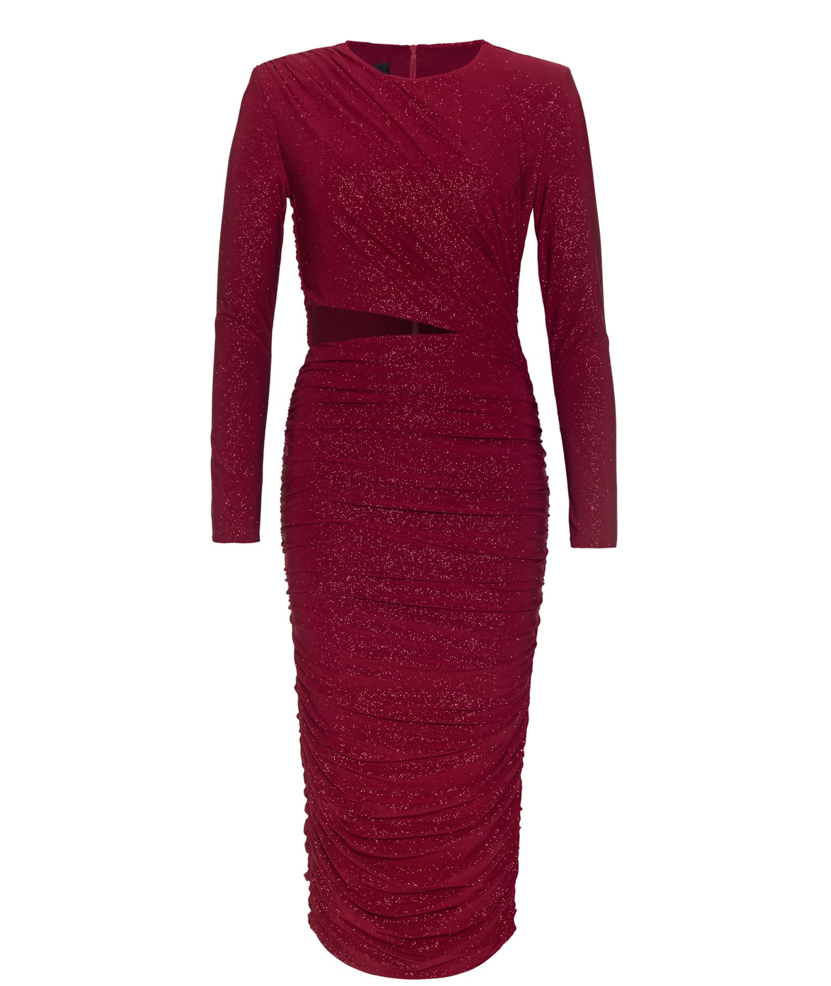 sachin and babi light blue dress Linen blend midi dress - Bordeaux