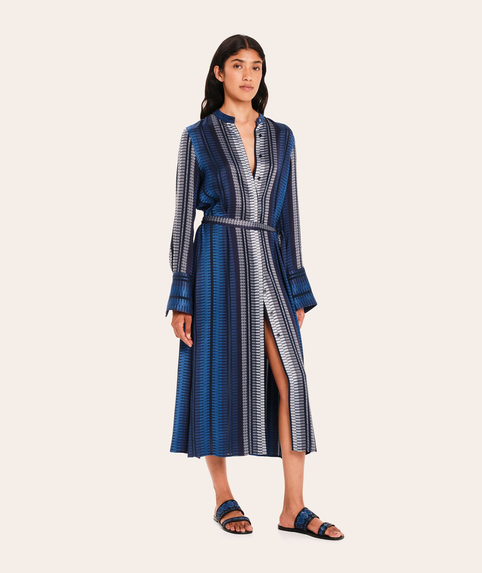groovy midi dress GROOVY BABY PRINTED SATIN MIDI DRESS – AKIRA