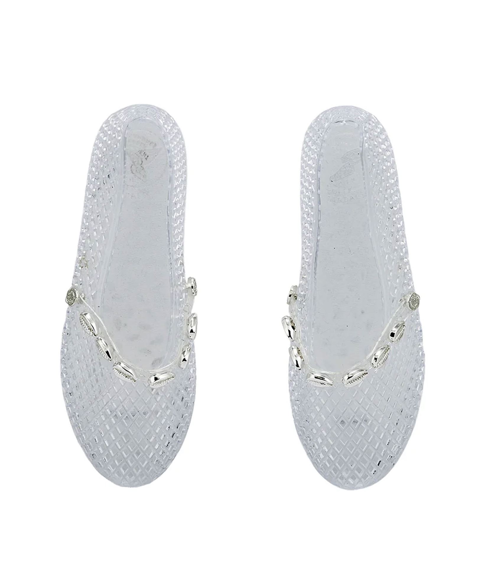 Ancient Greek Sandals Clear jelly Iro Shells ballet flats