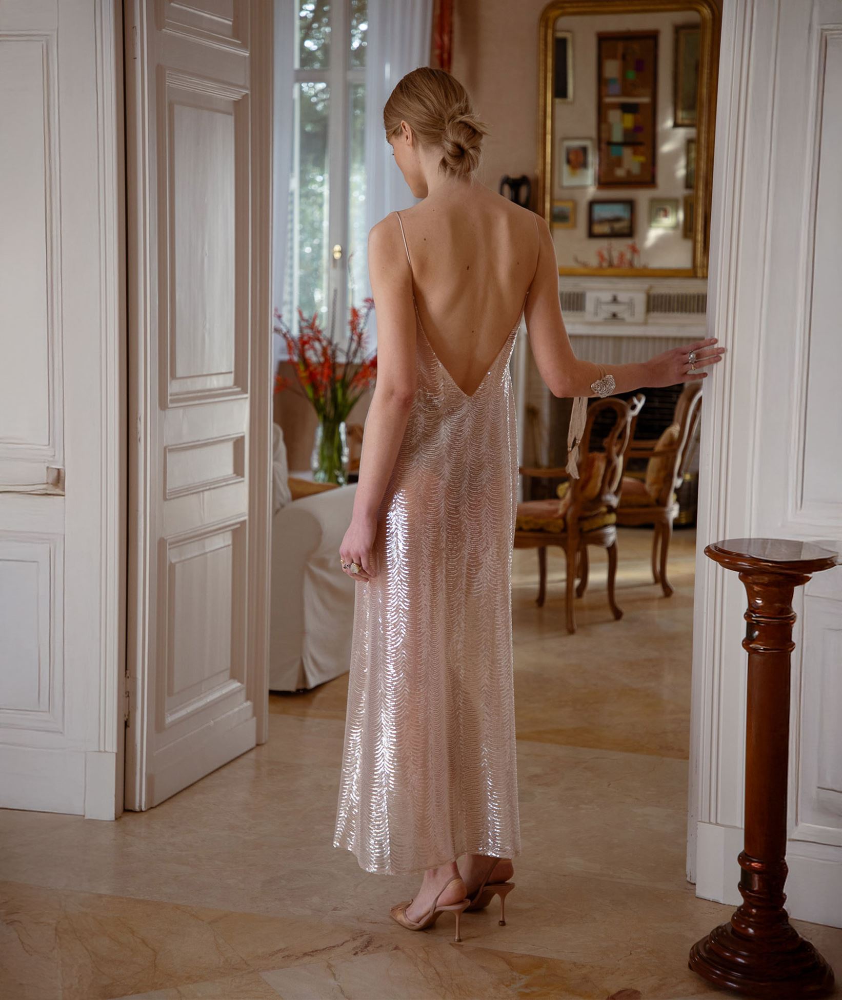 Nidodileda Nude semi-sheer sequined Awakening maxi dress < Dresses - Greek Dresses, Top designer brands | aesthet.com Nidodileda Nude semi-sheer sequined Awakening maxi dress < Dresses - Greek Dresses, Top designer brands | aesthet.com