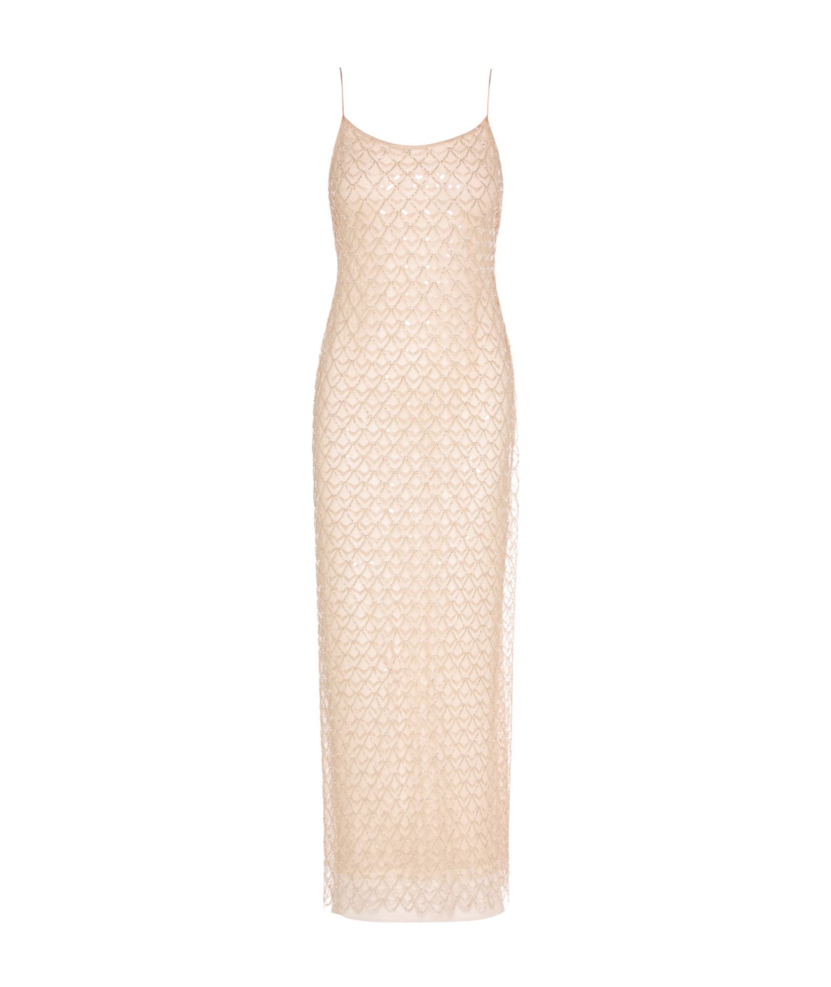 12th tribe diana silver disco dress Tallulah Maxi Dress - Ivory/Nude