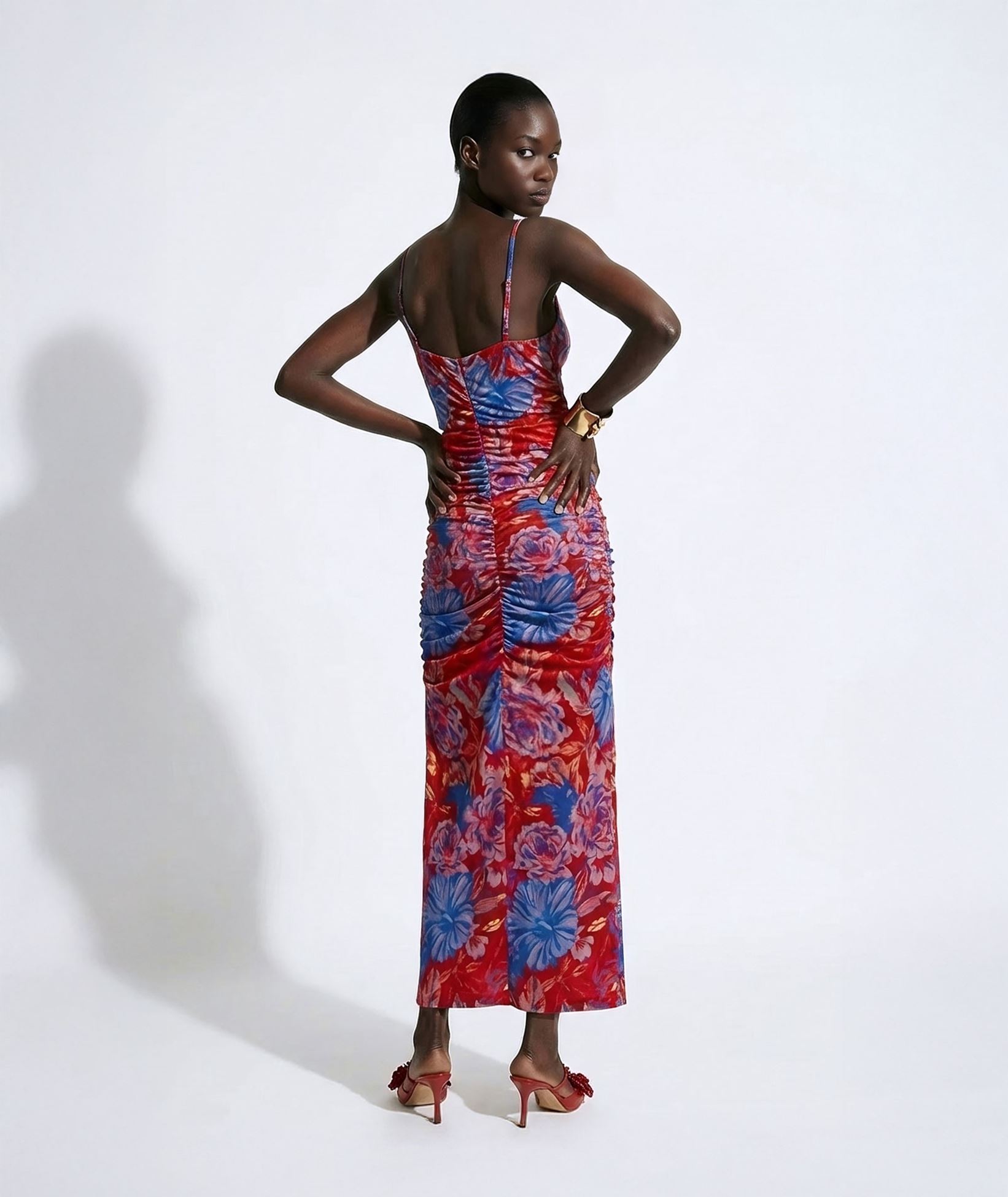 red blue maxi dress African Print Infinity Multiway Maxi Dress