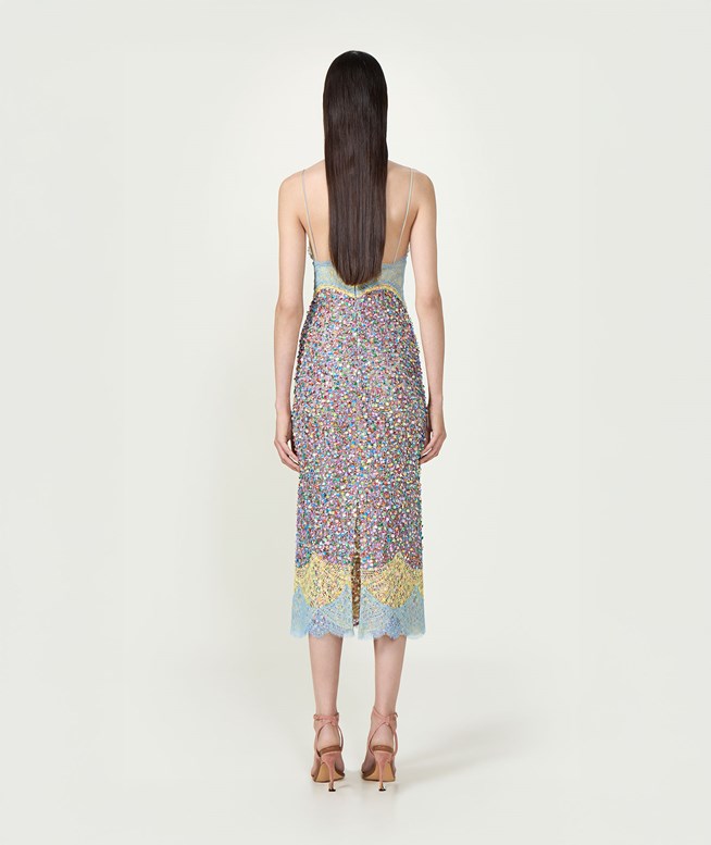 lila formal open back dress Lila Formal Open-Back Sequin Mermaid Dress main image 0